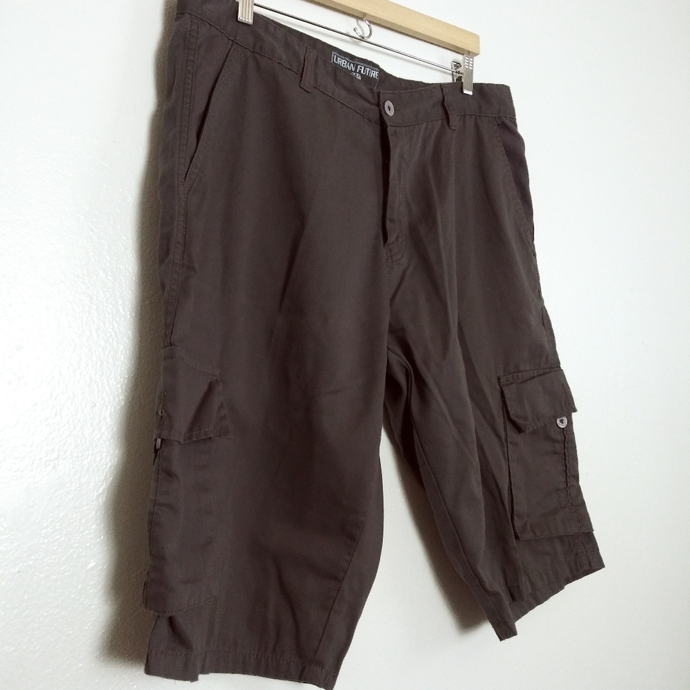 Urban Future Authentic Wear Men's Shorts Pants Cargo Size 40 Dark Grey